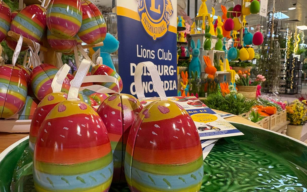 Neue Glücks-Eier des Lions Club Duisburg-Concordia