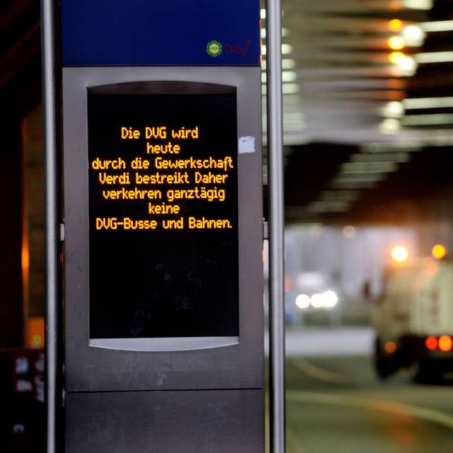 Bei der DVG wird gestreikt