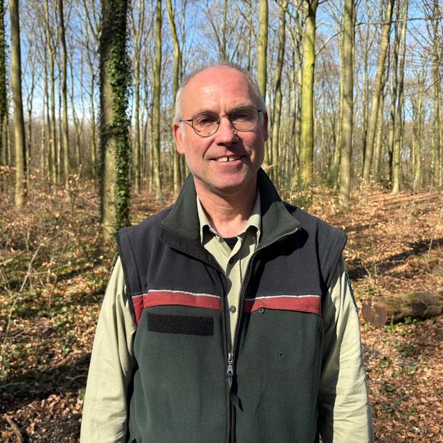 Stefan Jeschke ist Duisburgs Stadtförster und schon seit über 30 Jahren in den Wäldern unterwegs.