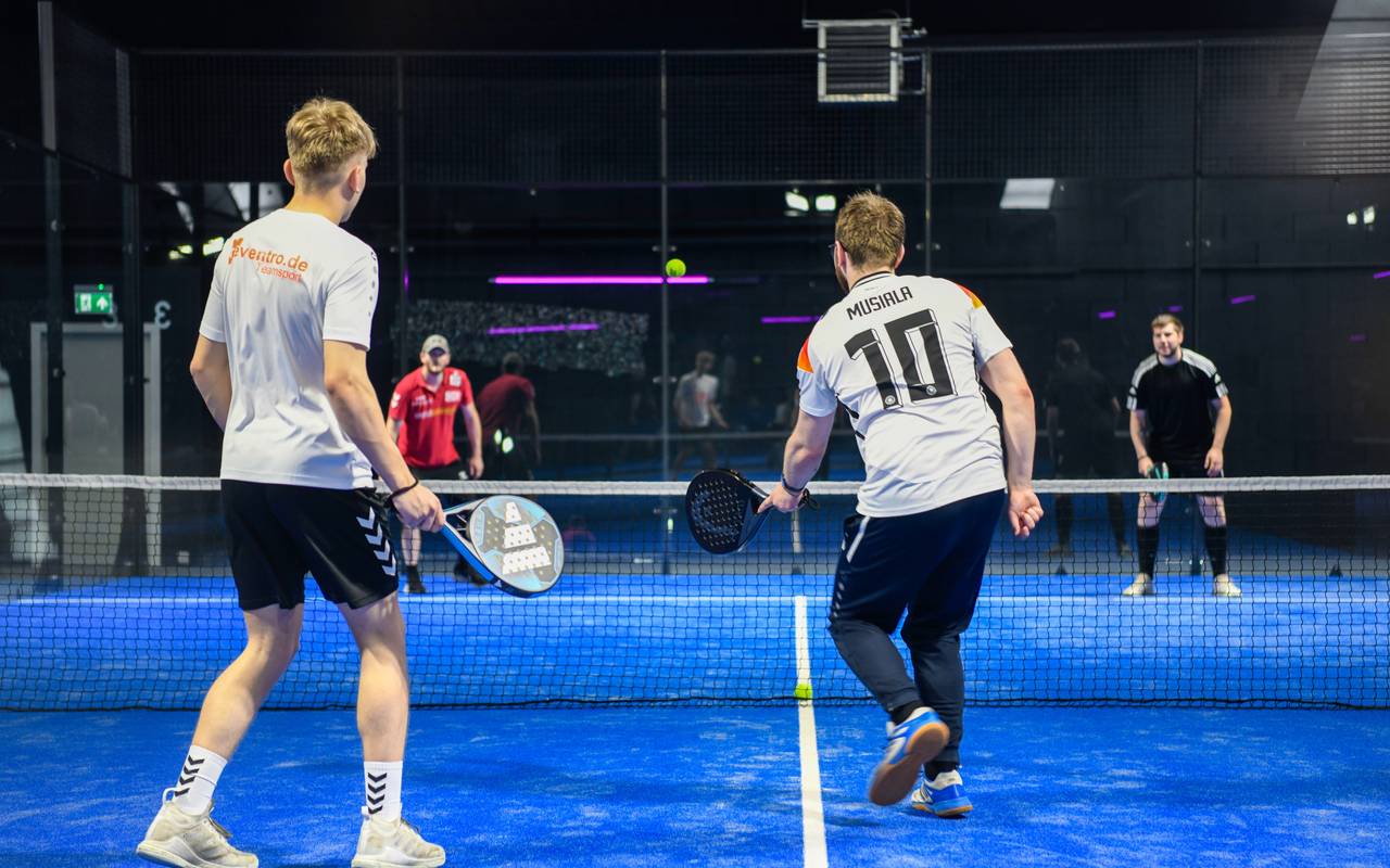 Padel-Sportanlage in Betrieb
