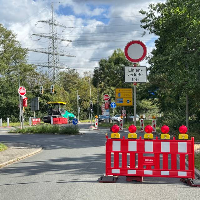 Die Baustelle im Duisburger Süden sorgt für Einschränkungen in Serm