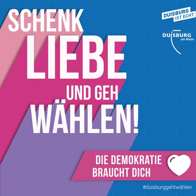 Plakat Wahlkampagne Stadt Duisburg