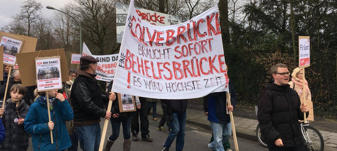 Petition für Bau einer Behelfsbrücke zwischen Duisburg und Moers