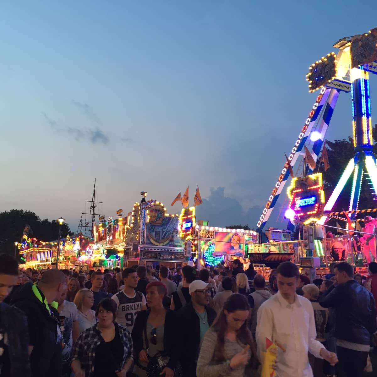 Fireworks in Ruhrort in Circumstances