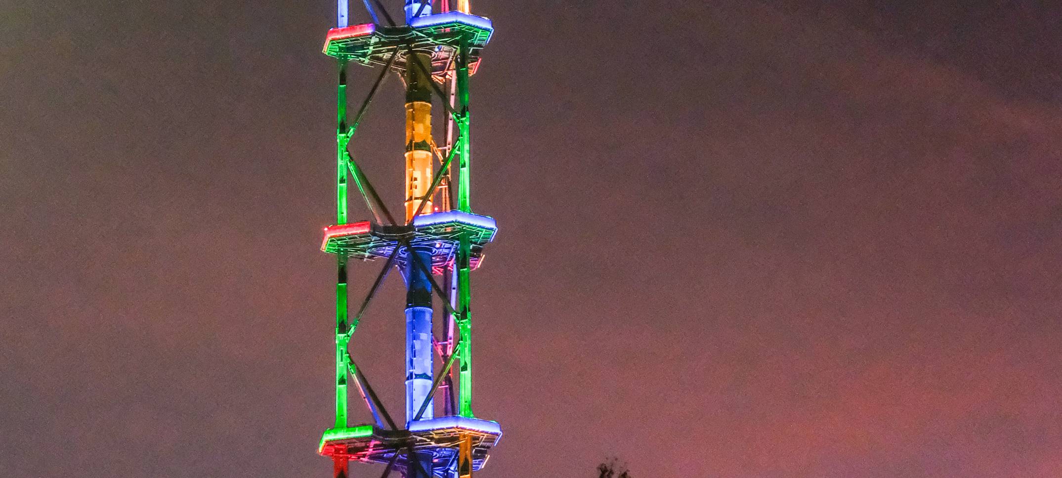 Stadtwerketurm bleibt einen Monat lang dunkel