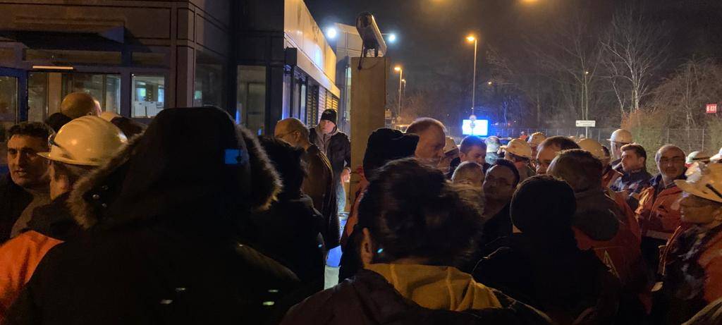 Warnstreik bei TKS in Hamborn