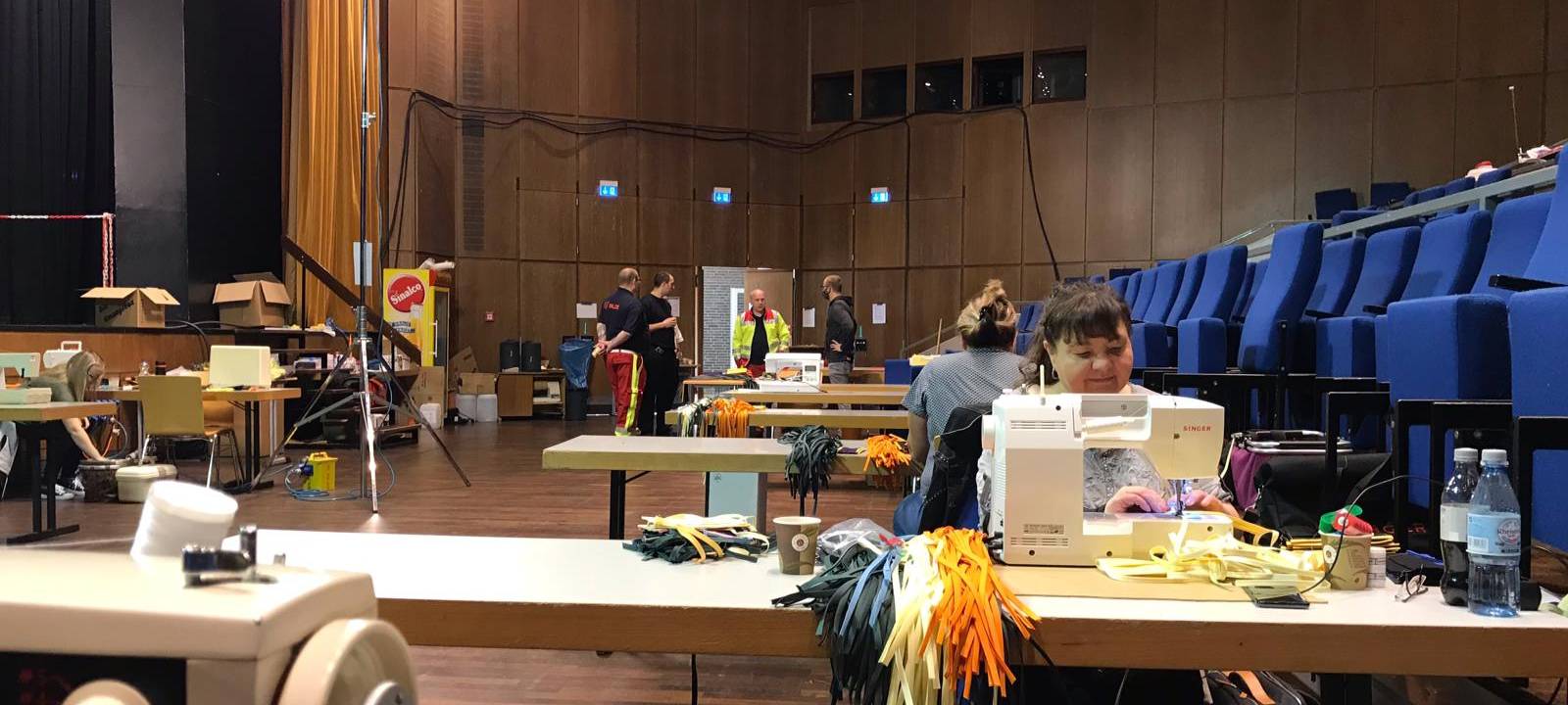 Viel Arbeit im Nähzentrum Walsum