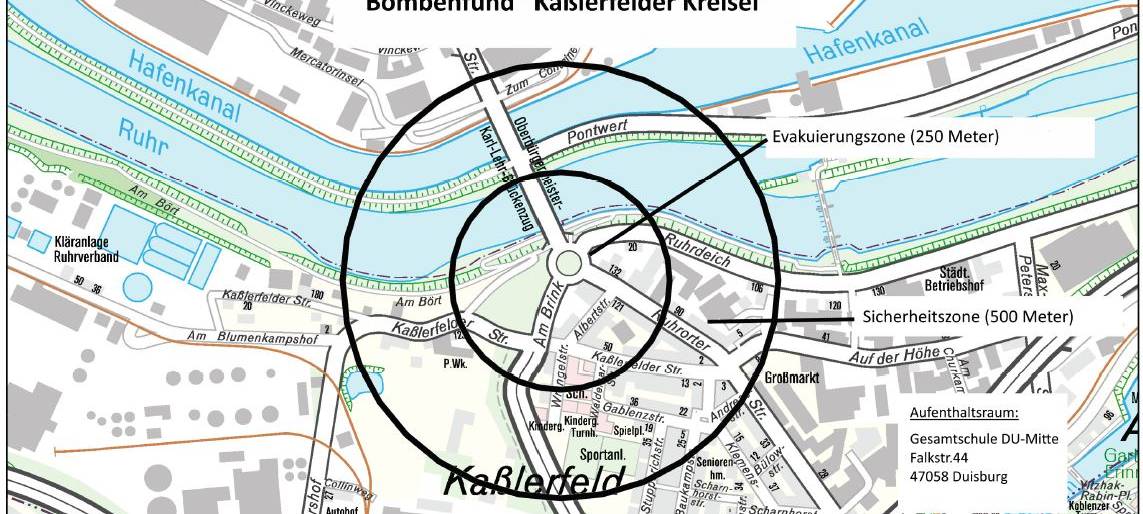 Weltkriegsbombe in Kaßlerfeld entschärft