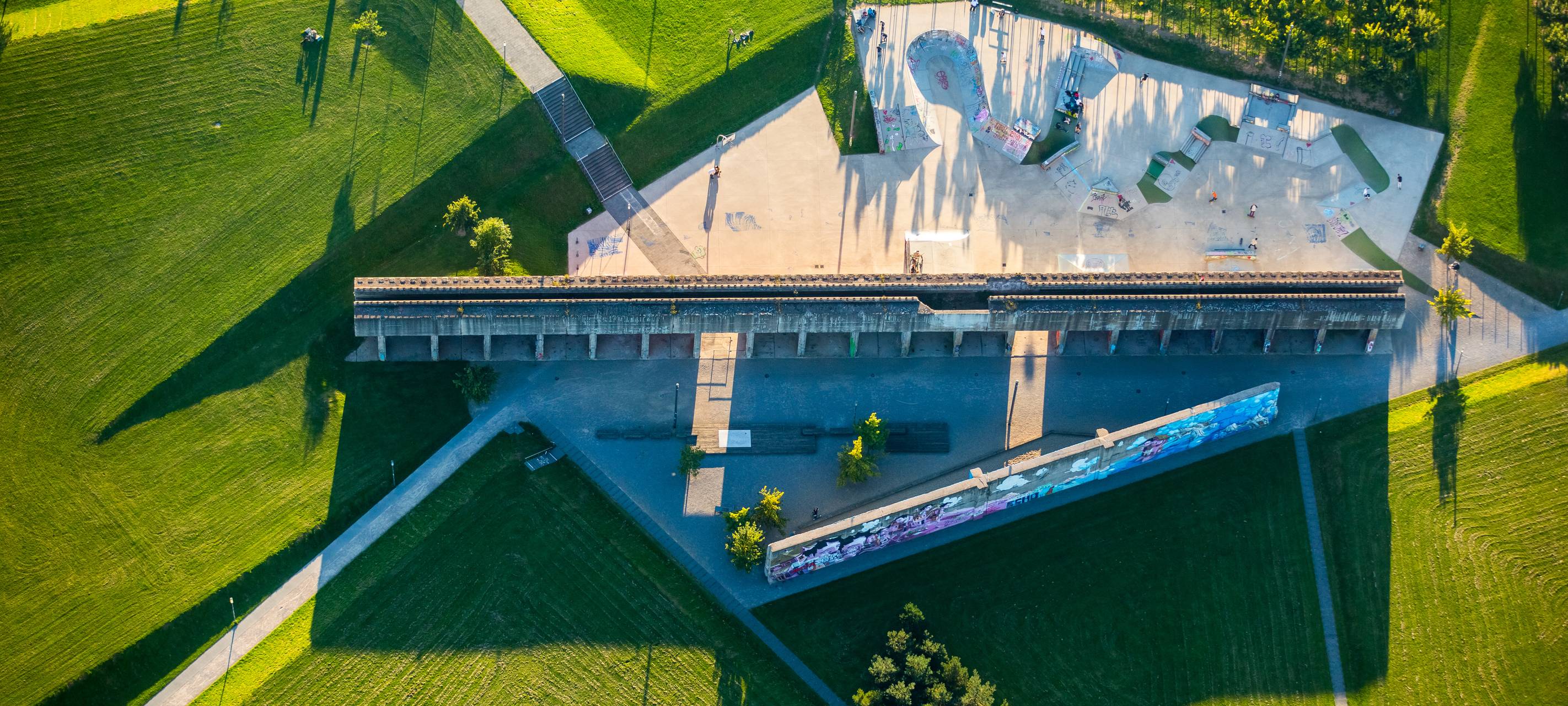 Bauarbeiten Rheinpark Hochfeld