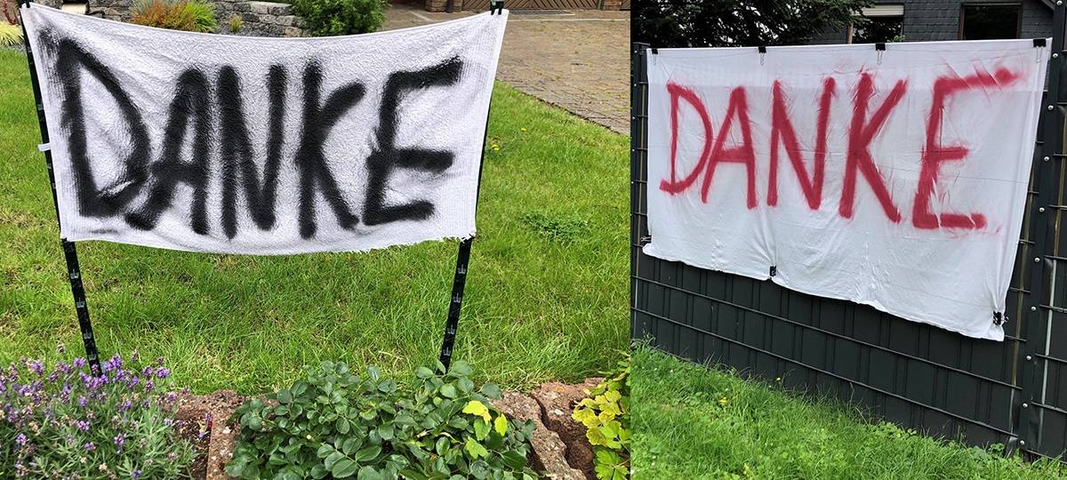 Danksagungen an die Helfer in Euskirchen