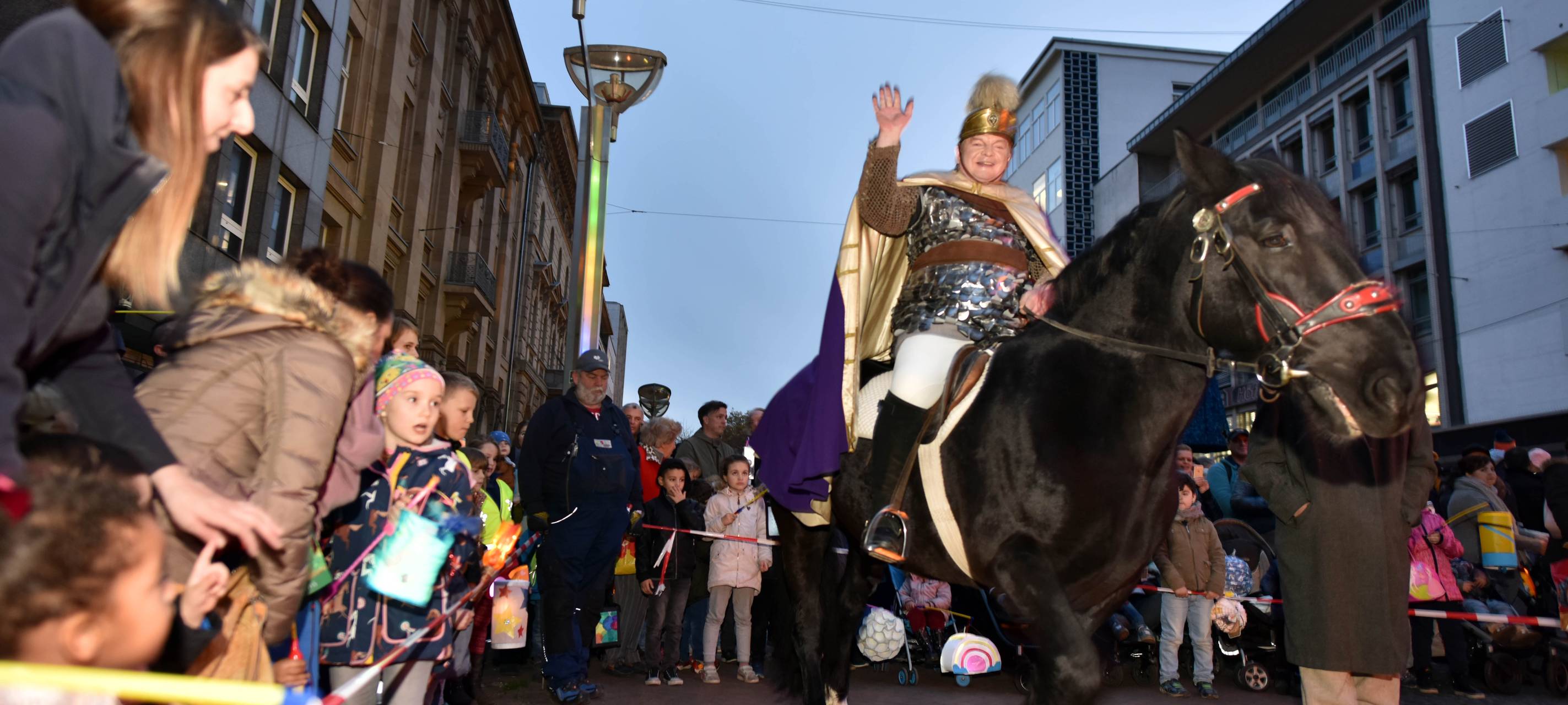 Martinszug heute in der Innenstadt