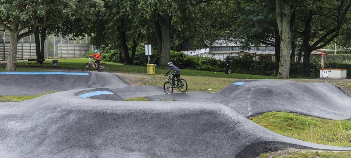 Mobiler "Pumptrack" in Duisburg-Hochheide