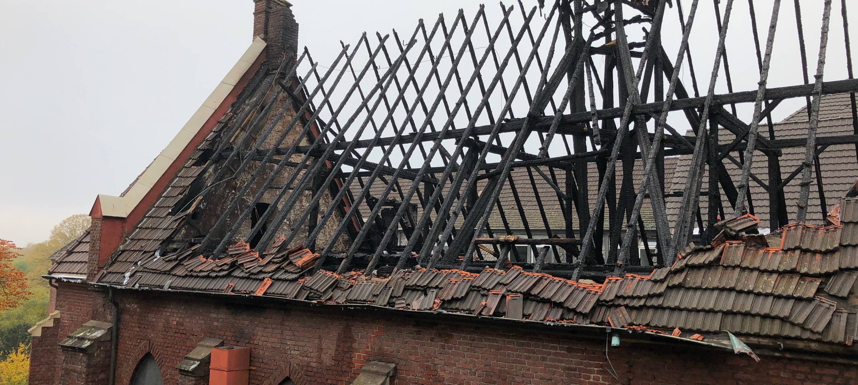Brandstiftung am ehemalige St. Barbara Krankenhaus in Neumühl