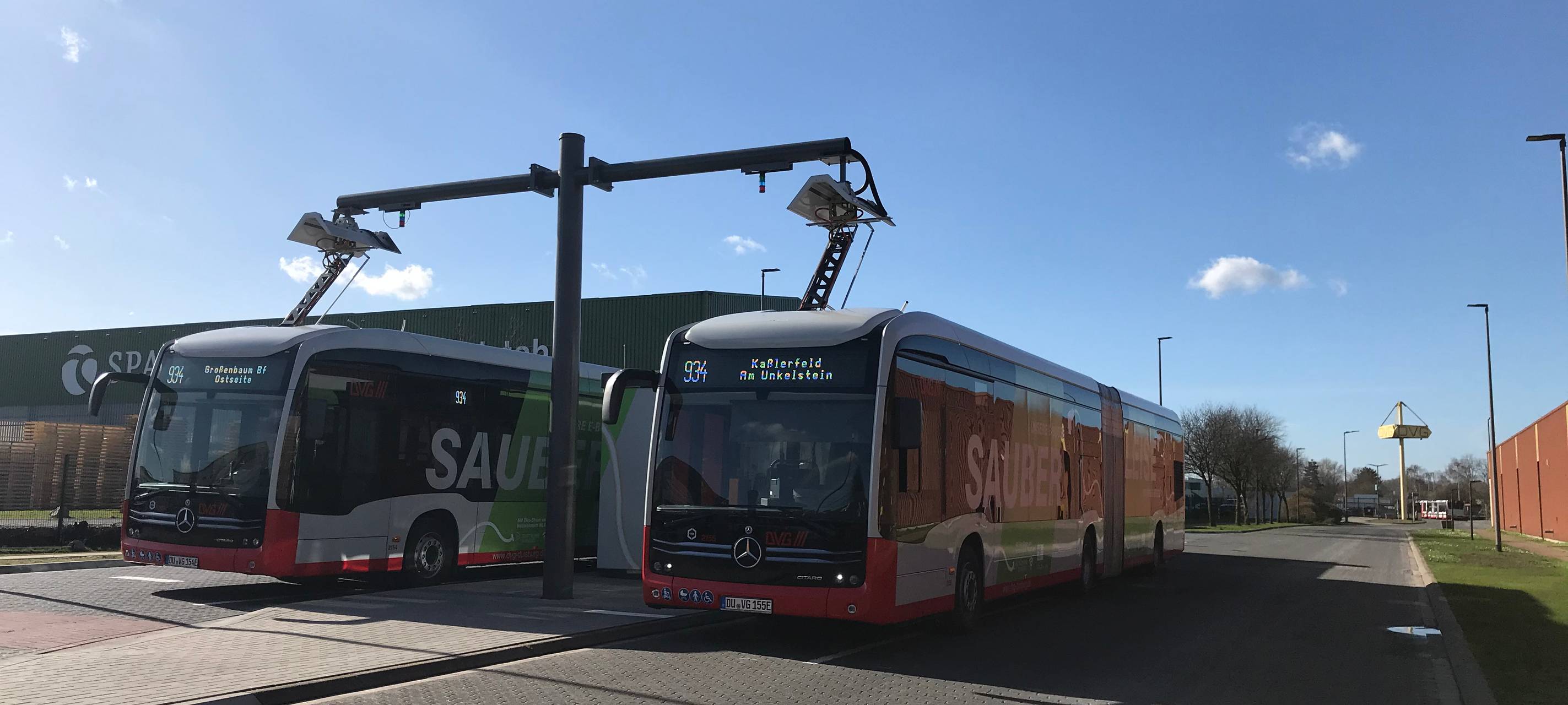 DVG: 934 wird erste rein elektrische Buslinie in Duisburg