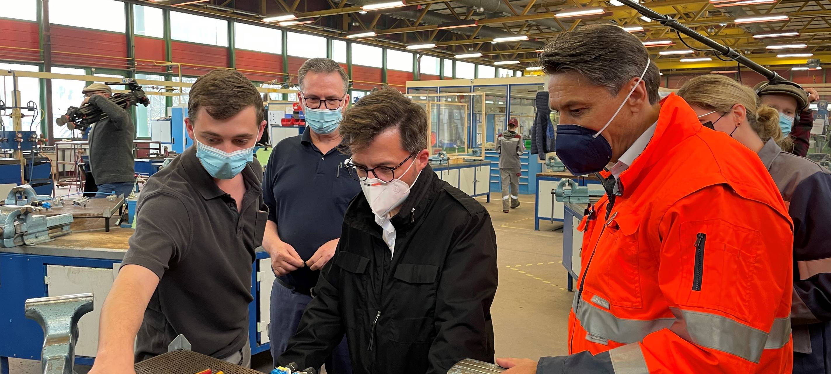 Thomas Kutschaty bei TKS in Duisburg