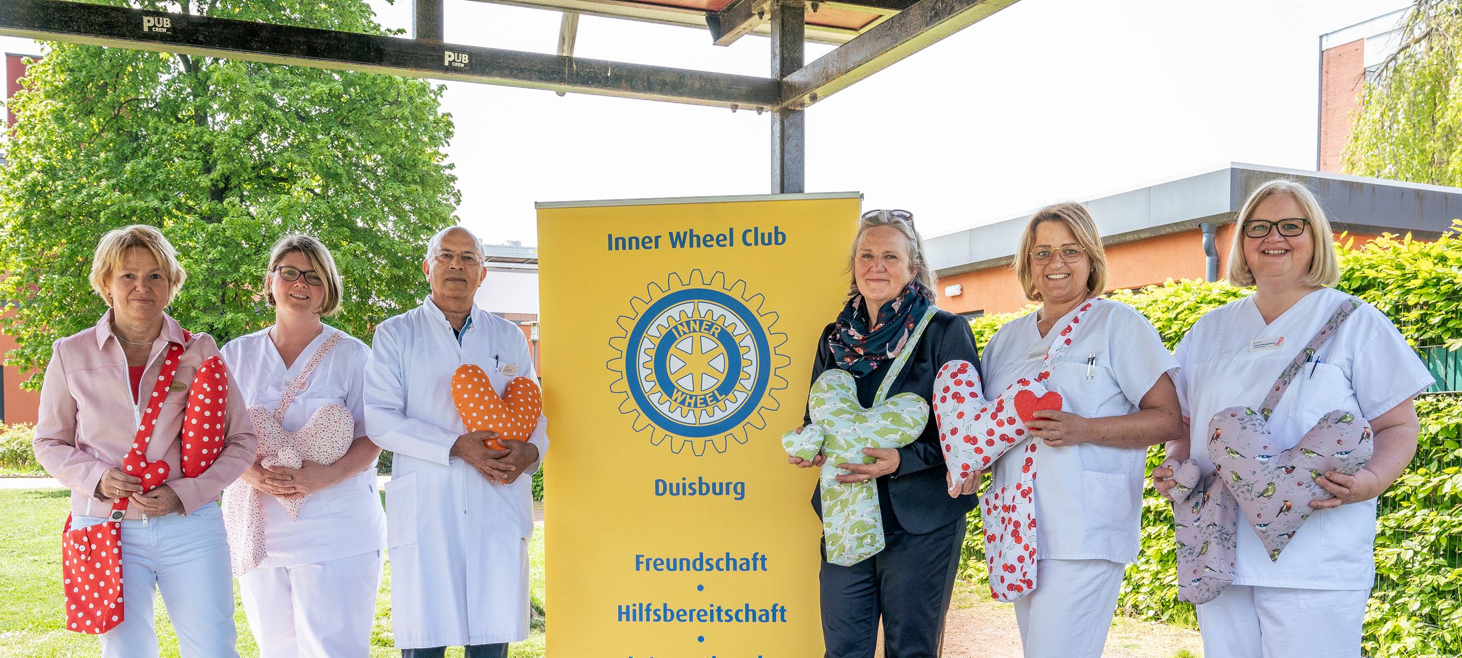 Herzkissen für Brustkrebspatientinnen