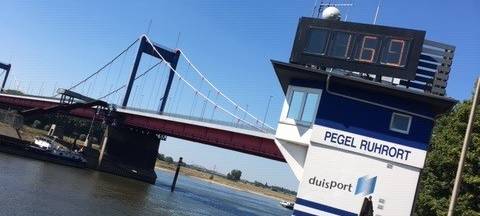 Pegel Ruhrort vor neuem Tiefststand