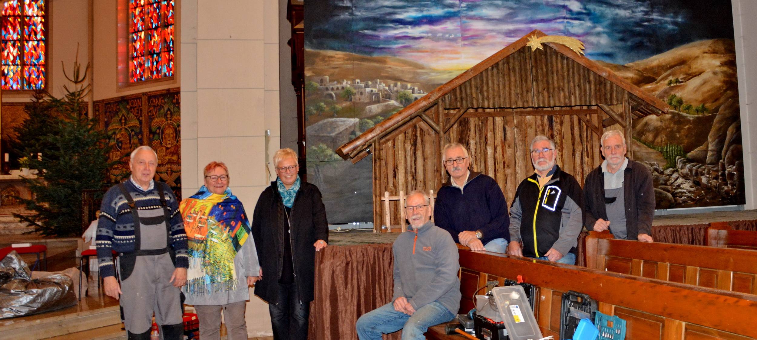 Neues Krippengemälde im "Schmidthorster Dom"