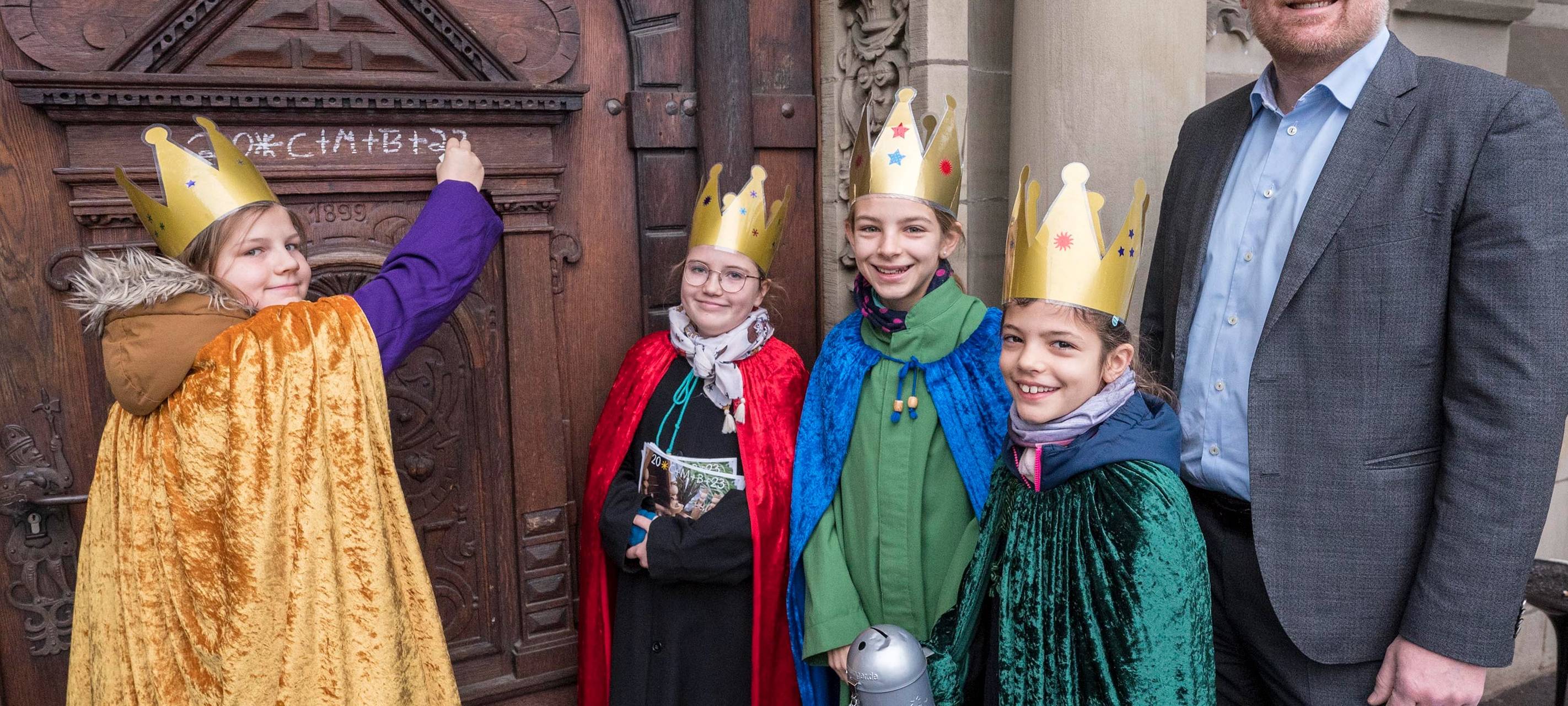 Sternsinger im Duisburger Rathaus