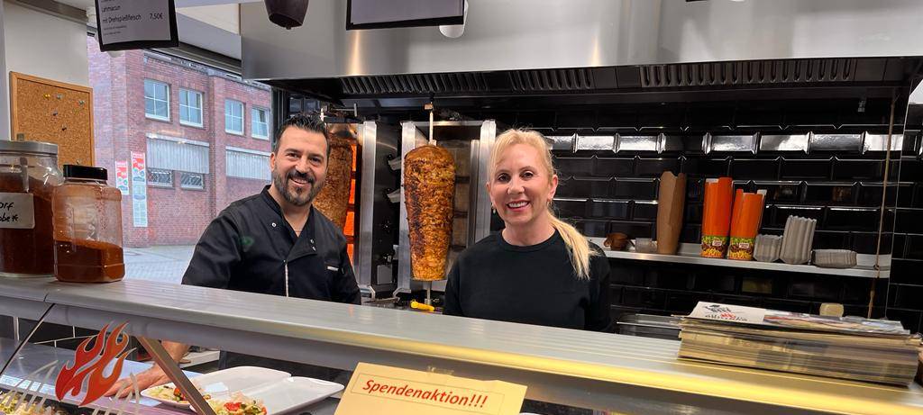 Spendenaktion in Grillbar in Buchholz für Erdbebenopfer