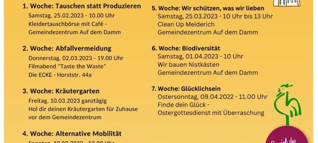 Klimafasten in der Ev. Gemeinde Meiderich