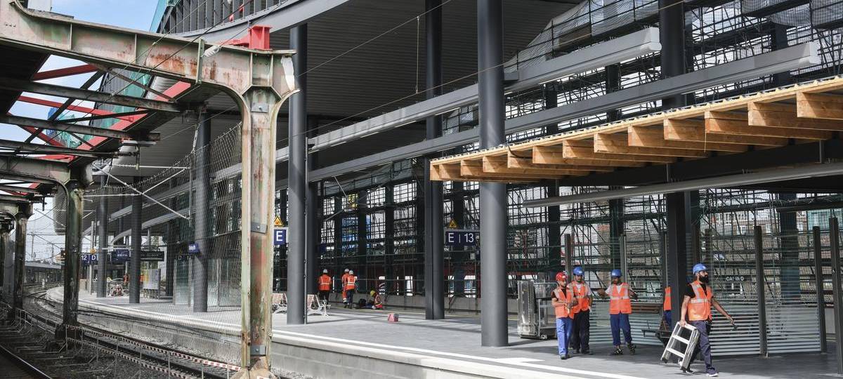 Baustelle am Hbf macht ersten großen Schritt