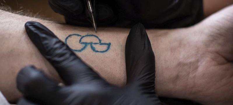 Tattoo zeigt Bereitschaft zur Organspende