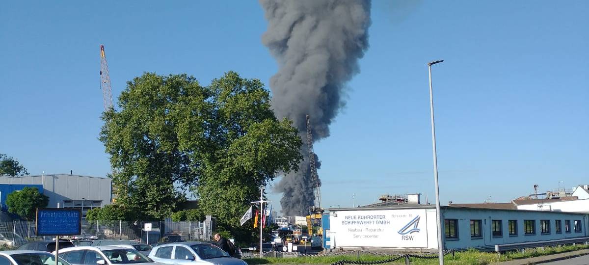Brand auf der Schrottinsel