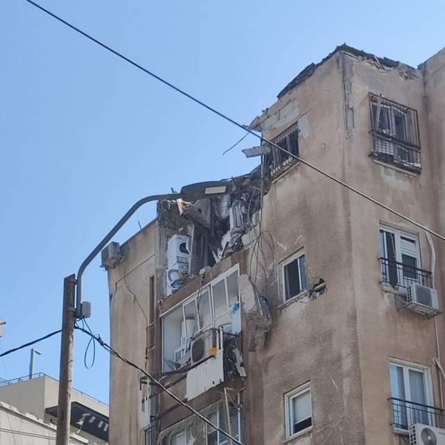 Zerstörtes Haus Tel Aviv 09.10.23 Krieg Hamas Israel Jugendgruppe Essen