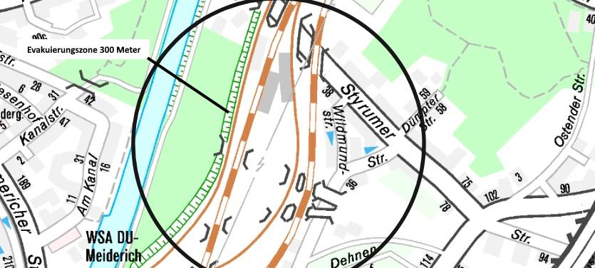 Bombe in Meiderich entschärft