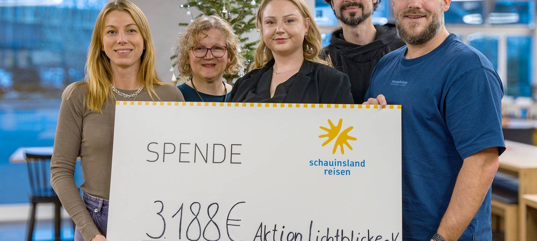 schauinsland-reisen spendet für Aktion Lichtblicke