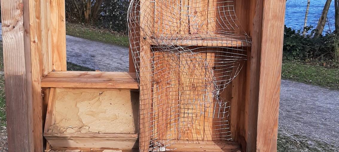 Wildbienenhaus zerstört