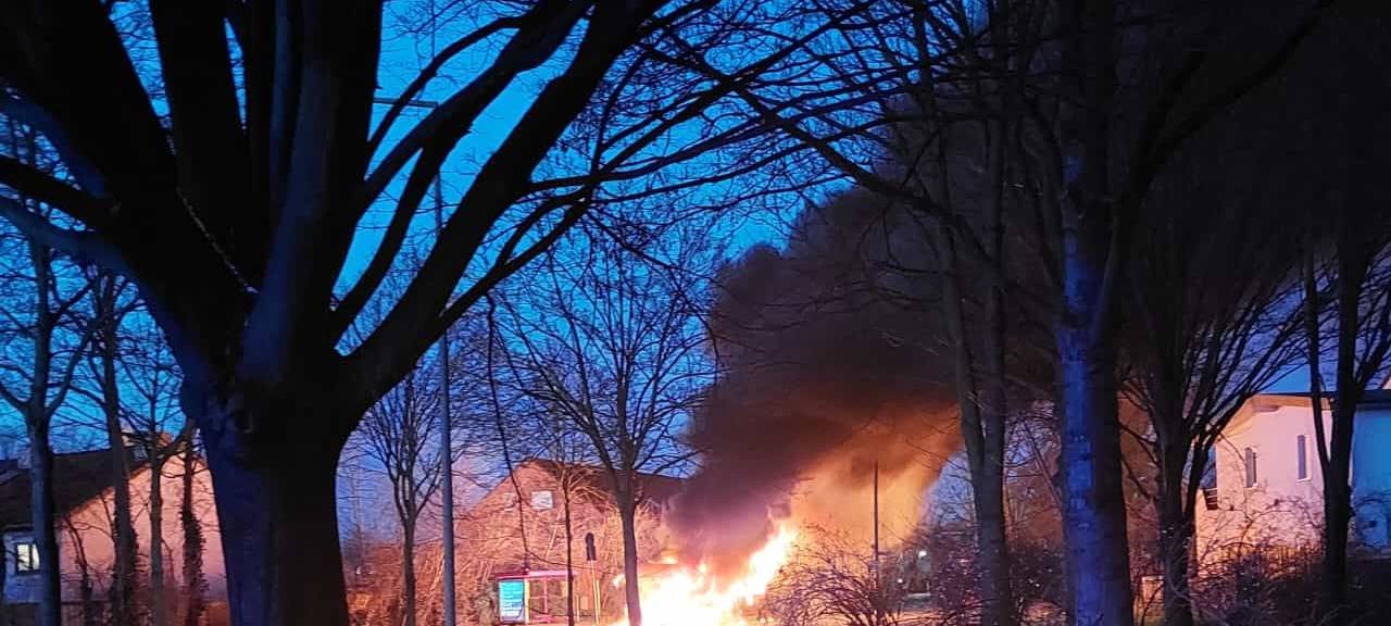 Brand bei DVG-Bus