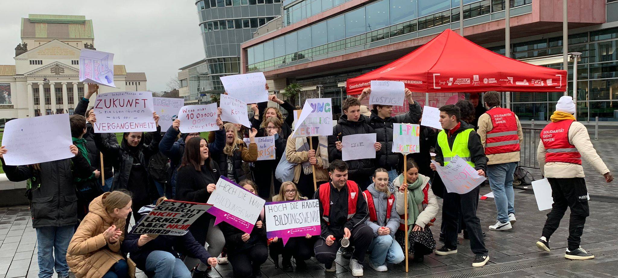 Duisburger Schüler auf den Barrikaden