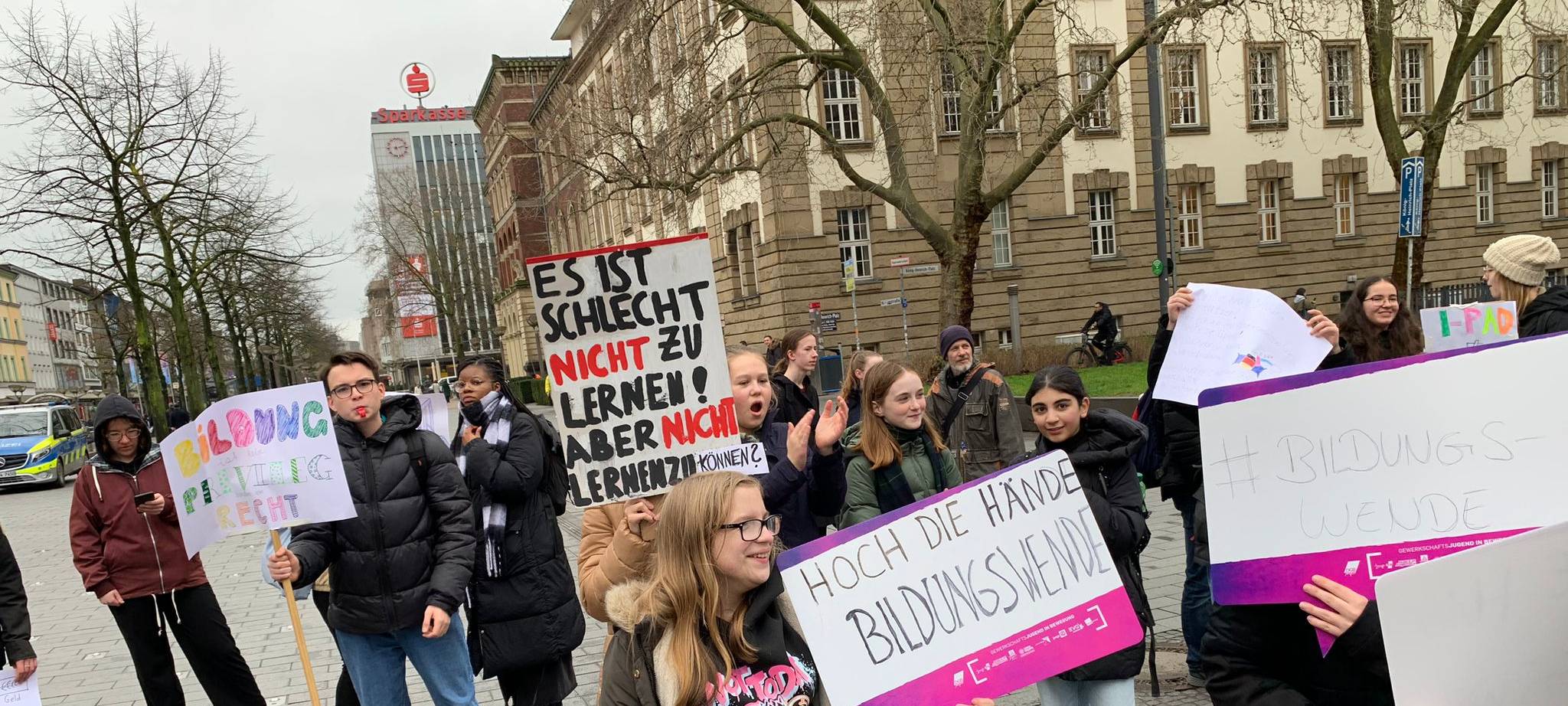 Duisburger Schüler auf den Barrikaden