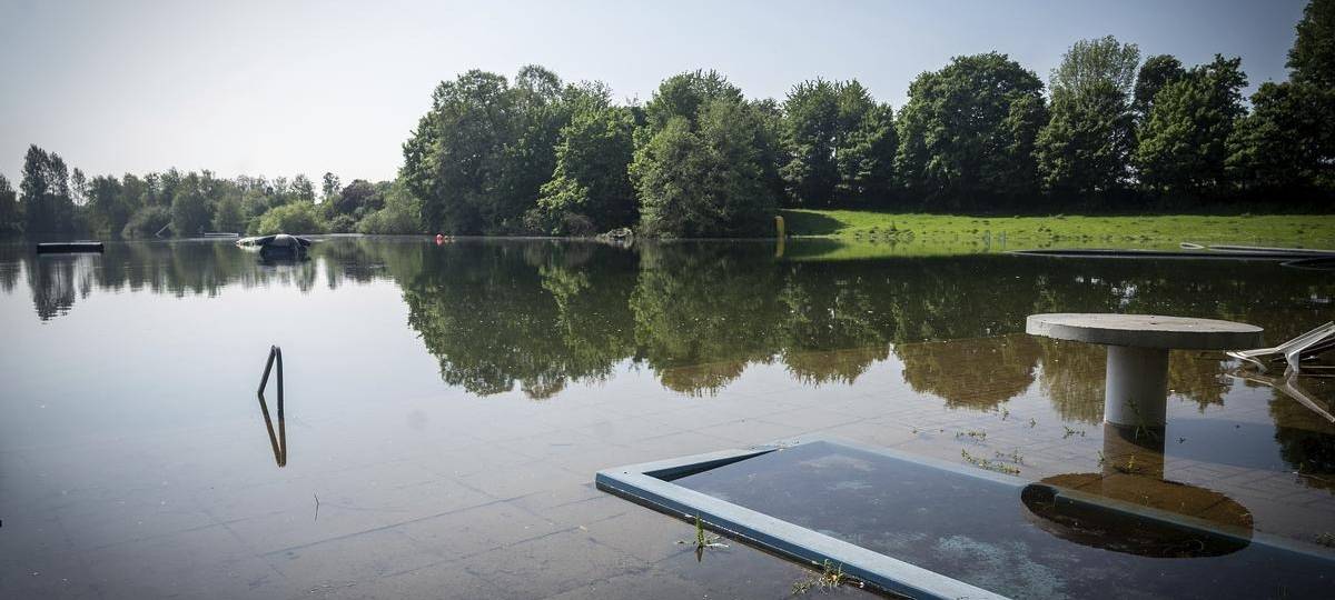 Freibad Großenbaum vor Wiedereröffnung