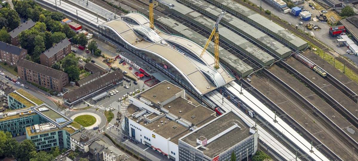 Bauarbeiten im Kreuz Kaiserberg: Stillstand am Duisburger Hauptbahnhof