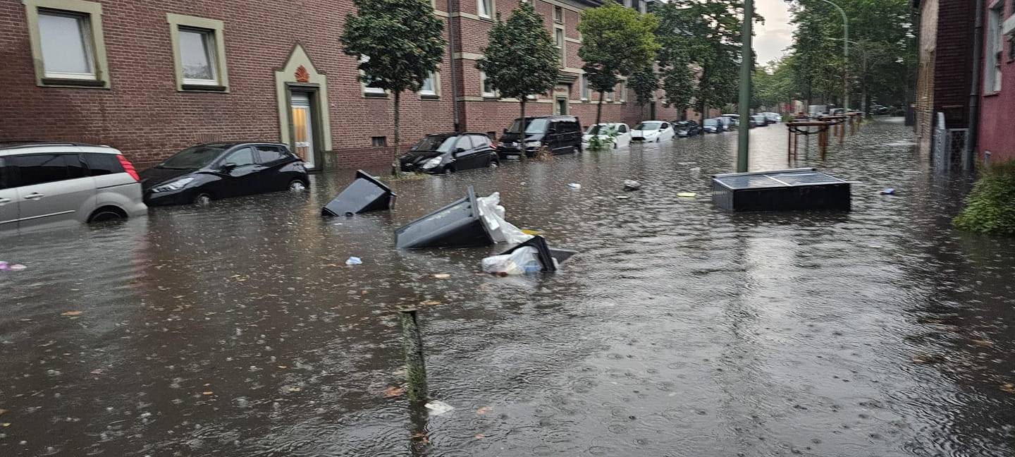 Schweres Unwetter in Duisburg