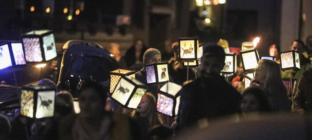 Großer St. Martinsumzug in der Innenstadt