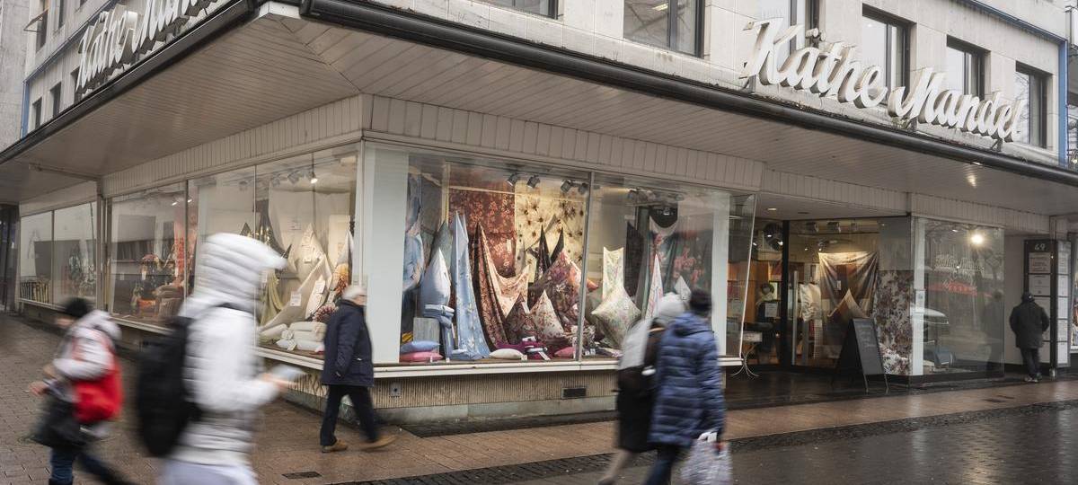 Das Bettenhaus Käthe Mandel in der Duisburger Innenstadt schließt im Sommer für immer.