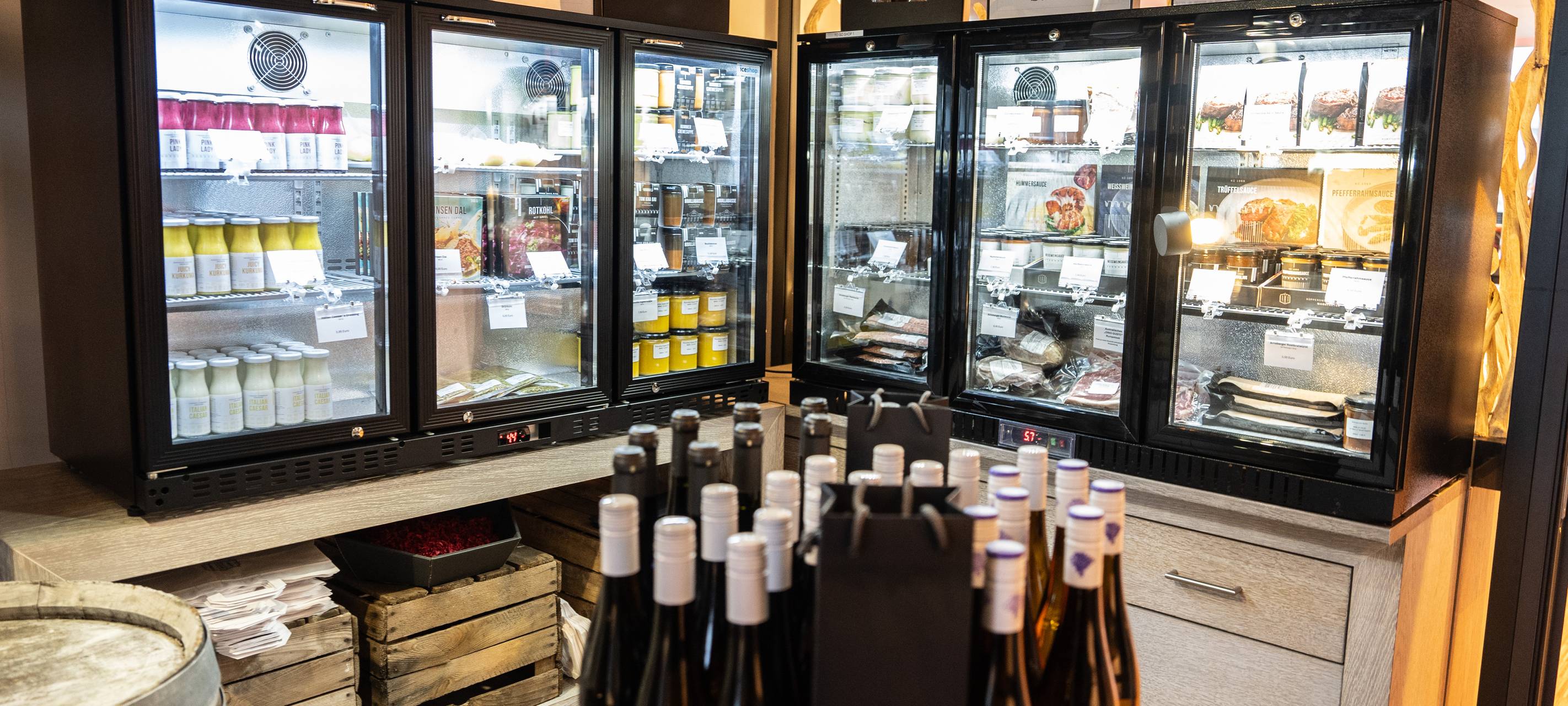 Neuer Shop im Restaurant Küppersmühle im Innenhafen.