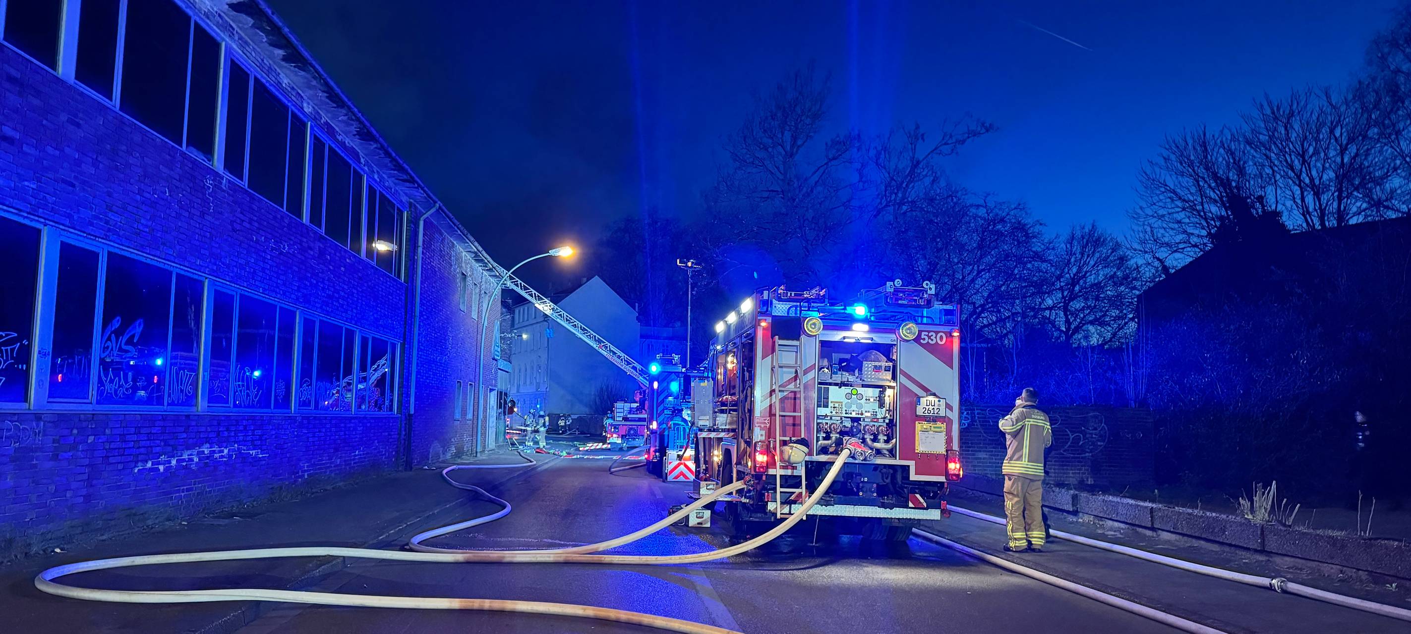Großbrand in Duisburg-Homberg
