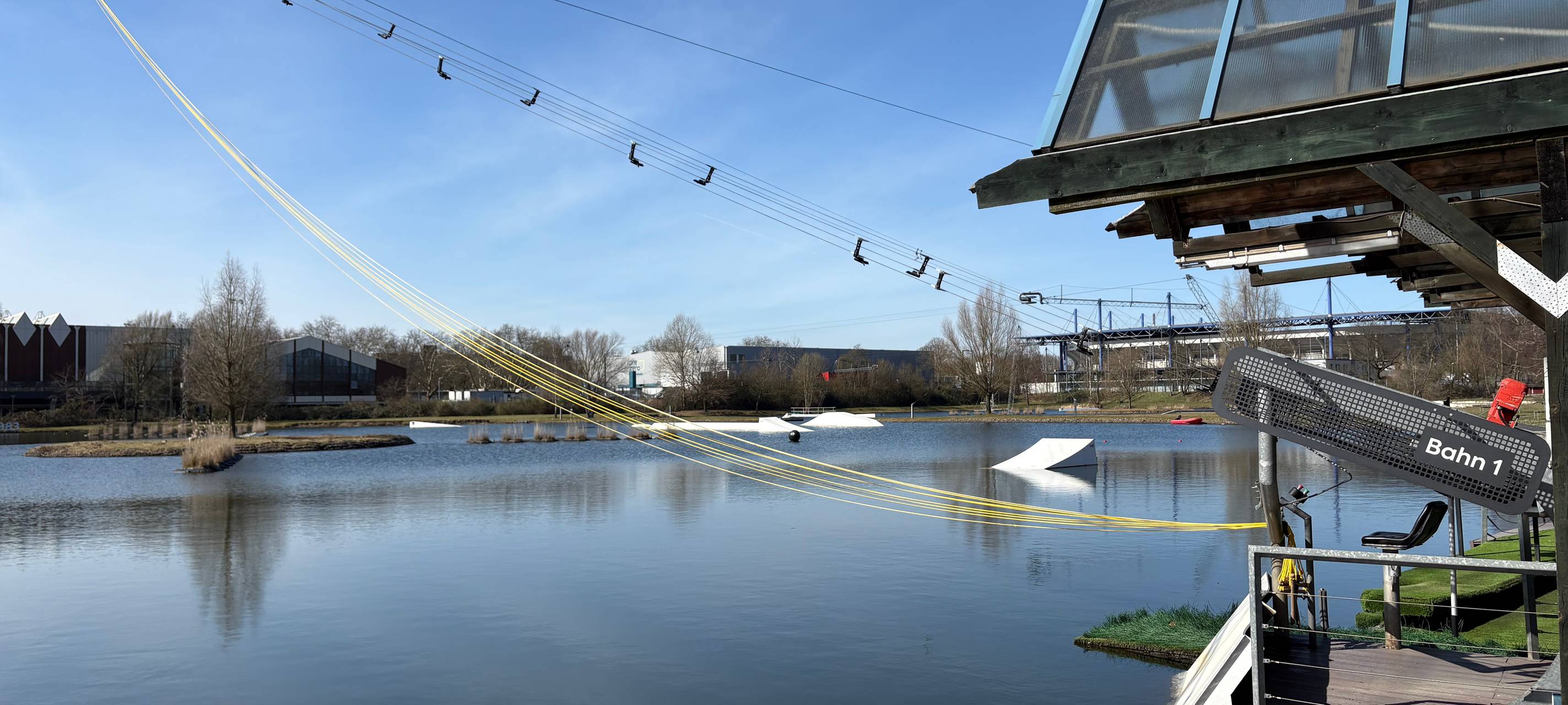 Wasserskianlage in Wedau zurück aus der Winterpause