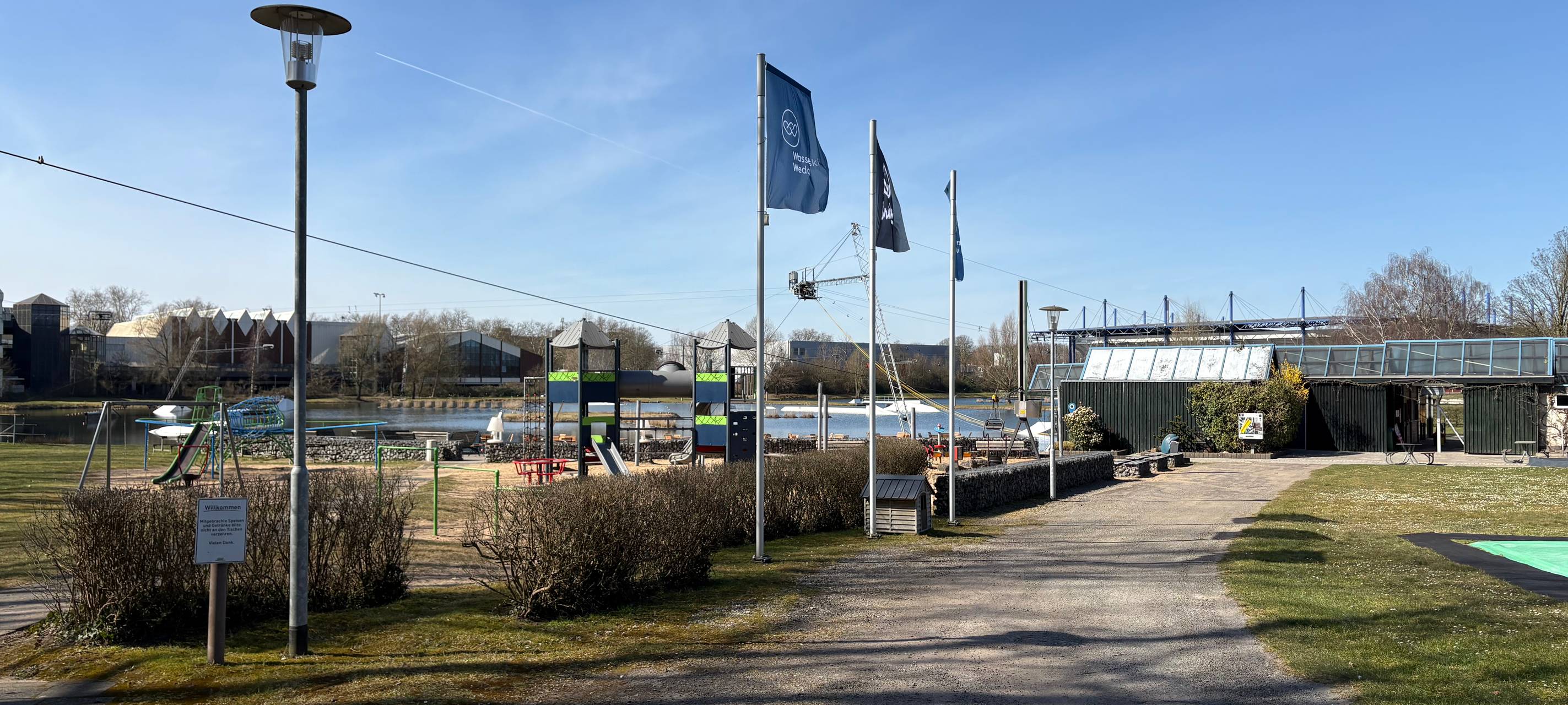 Wasserskianlage in Wedau zurück aus der Winterpause