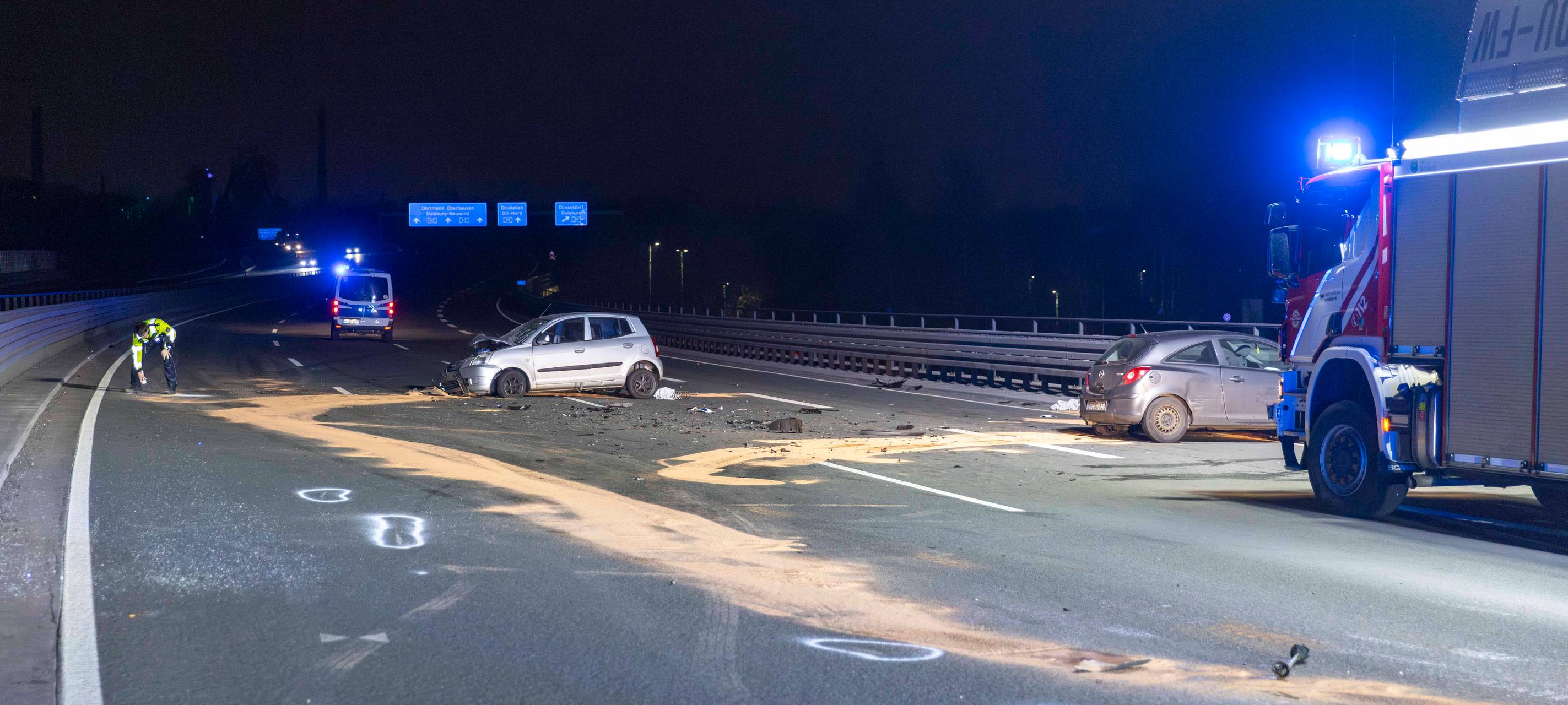 Schwerer Unfall auf der A42
