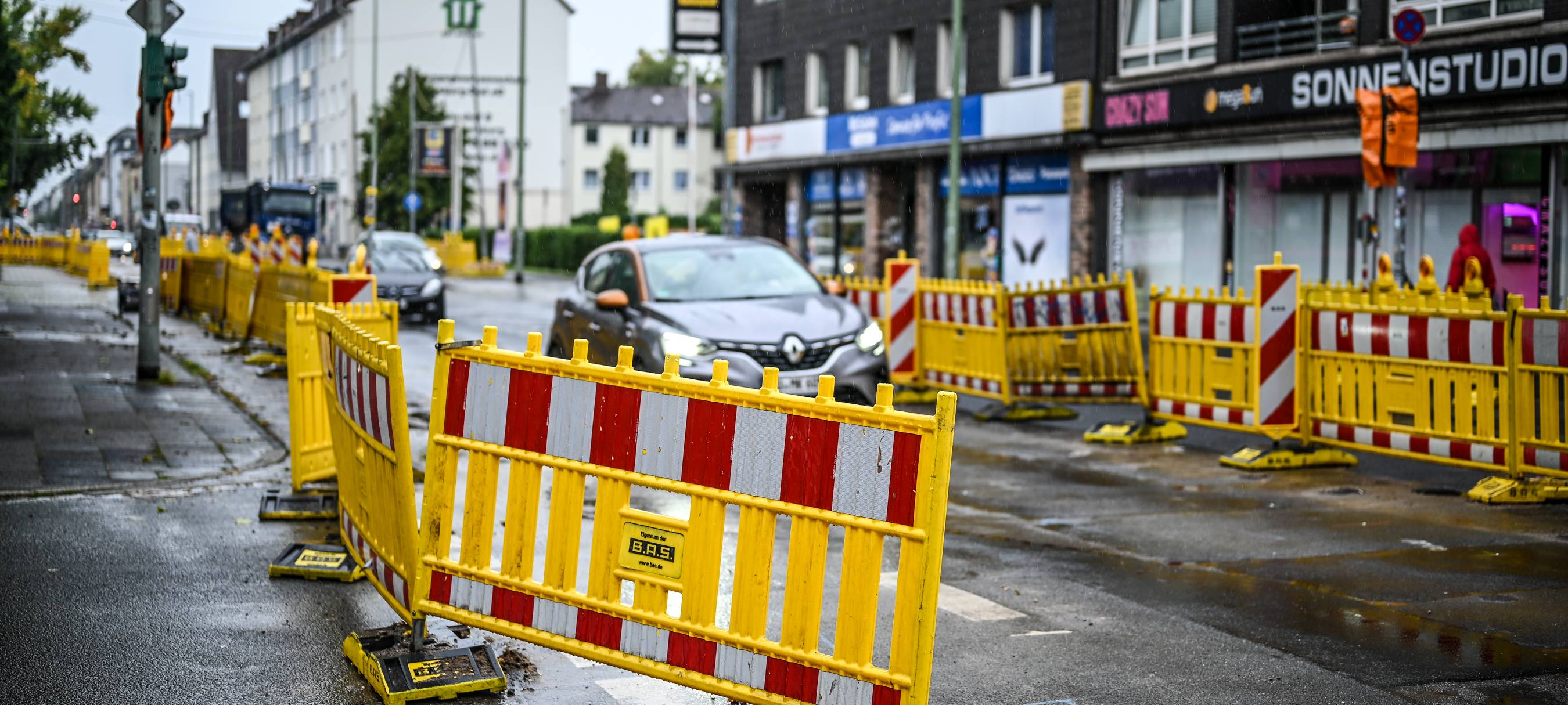 Bauarbeiten auf dem Sternbuschweg in Neudorf im vergangenen Jahr