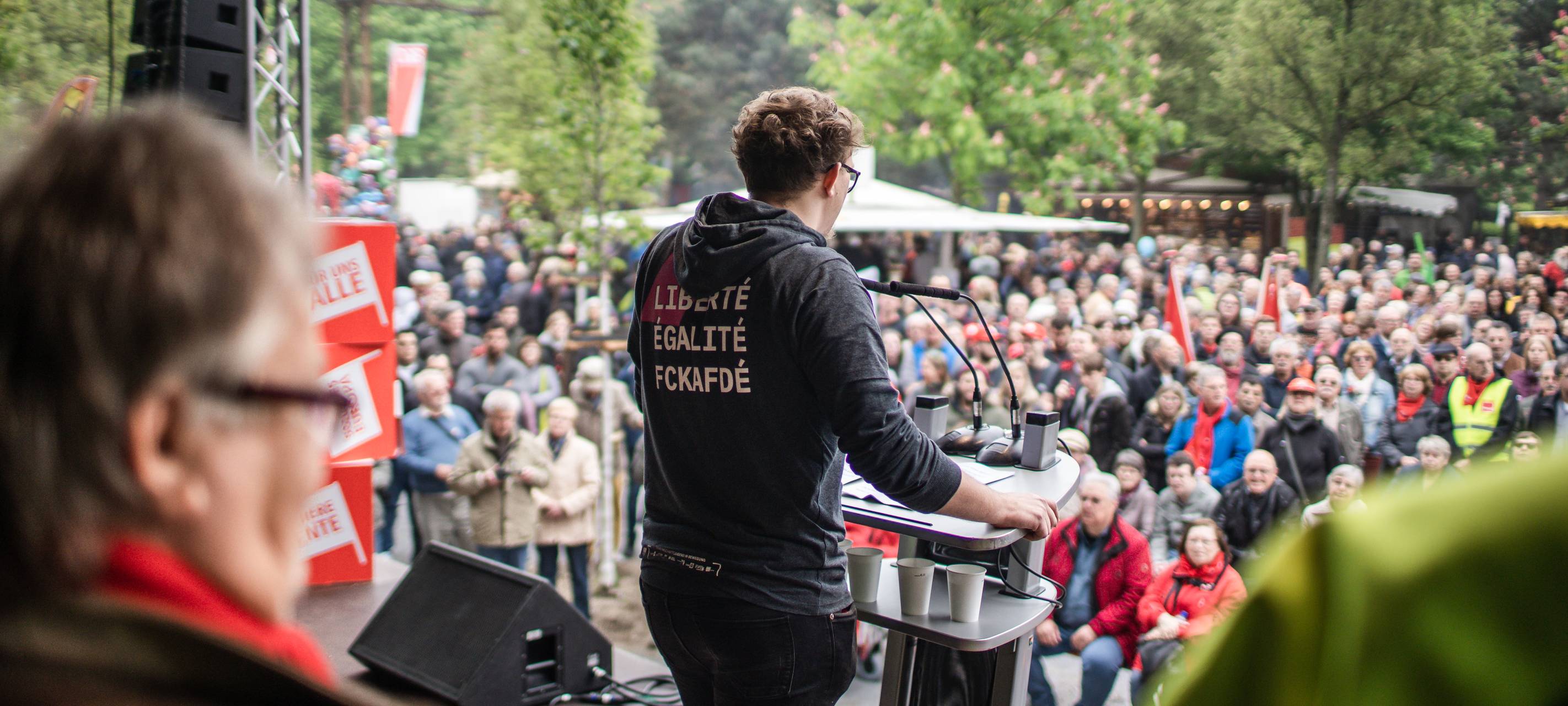 Demonstration am 1. Mai