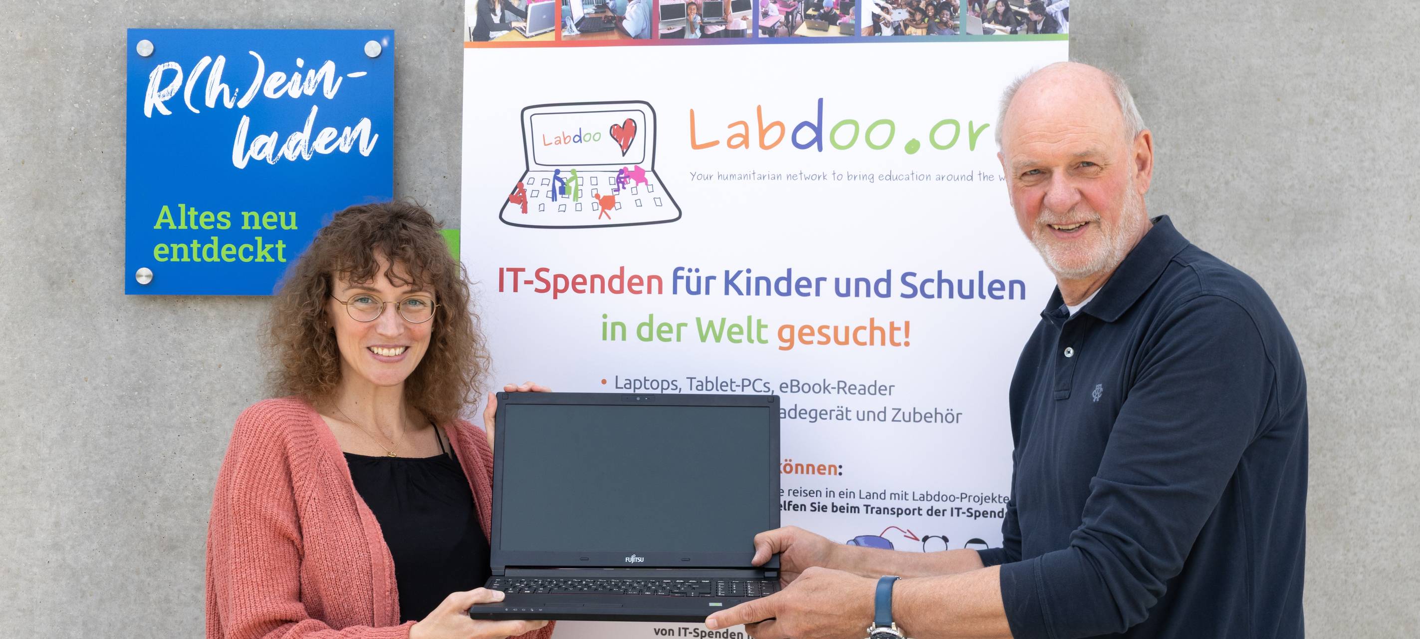 Labdoo stellt zusammen mit den Wirtschaftsbetrieben Laptops zur Ausleihe zur Verfügung