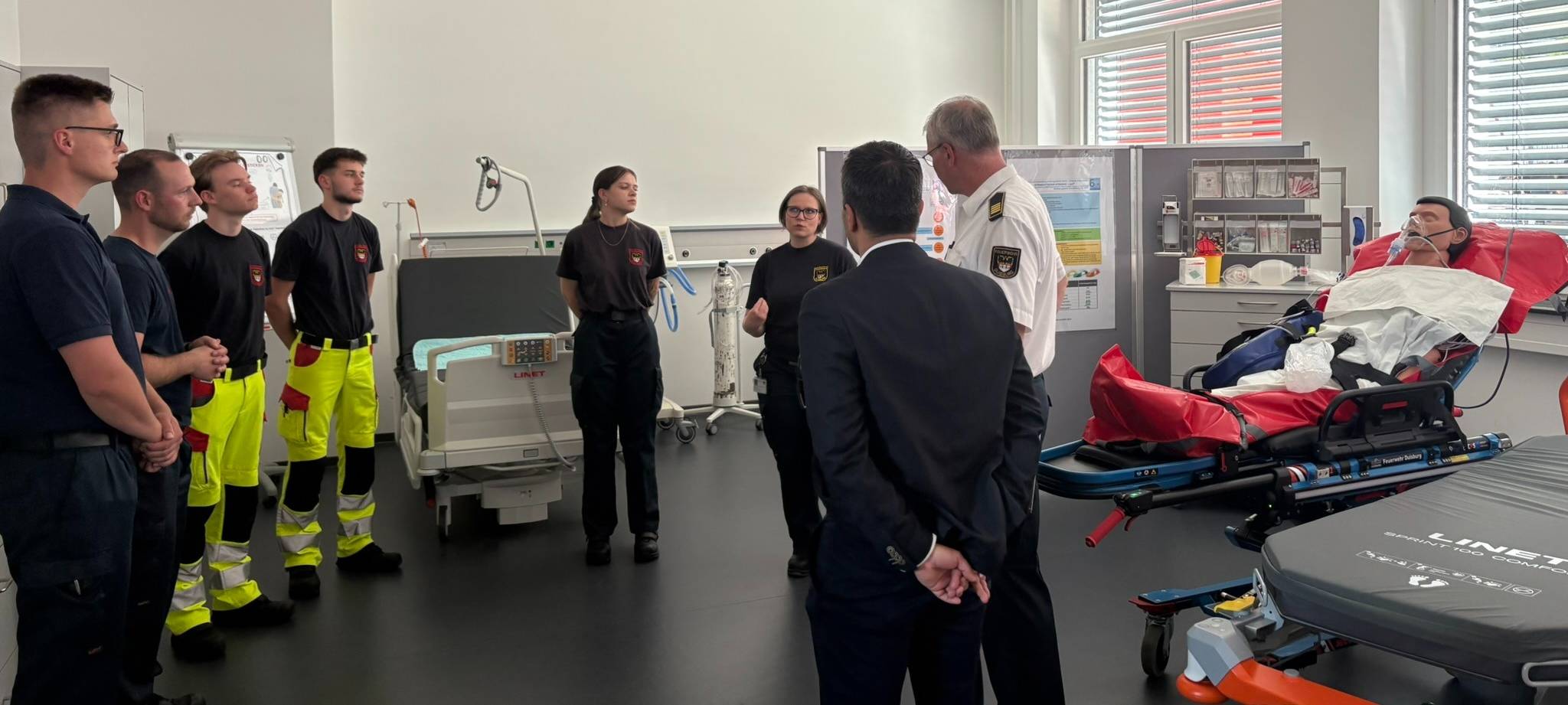 Lehrraum in der neuen Akademie in Duisburg