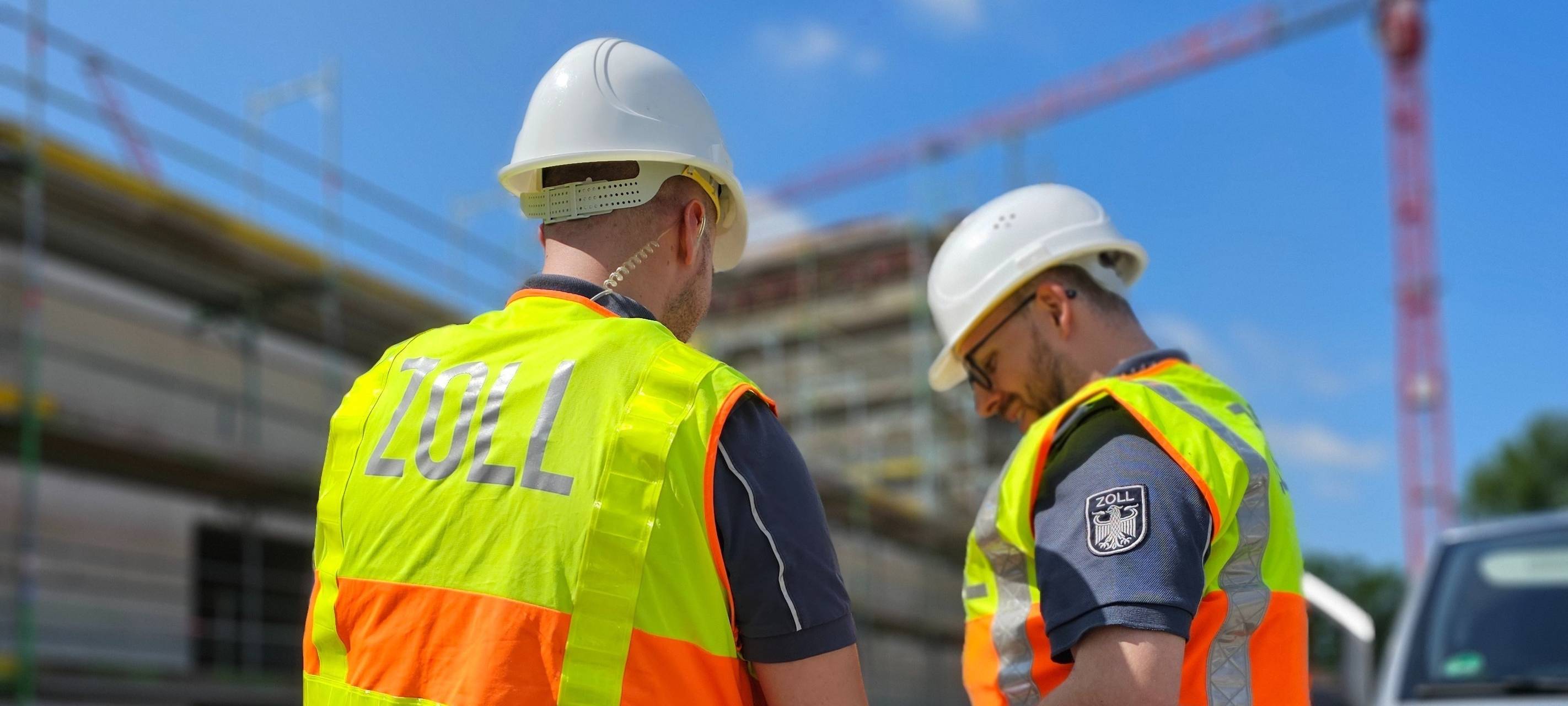 Einsatzkräfte bei der Schwerpunktprüfung